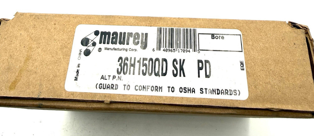 Maurey 36H 15OQD SK PD Timing Pulley
