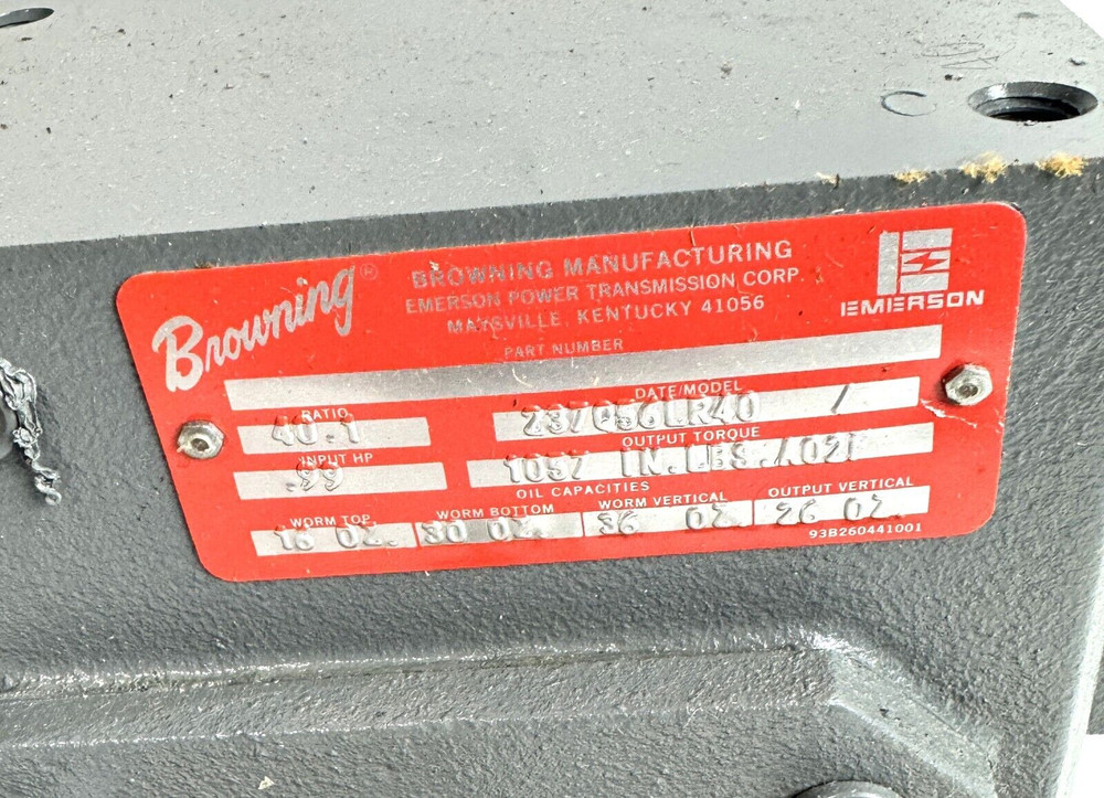 Browning 237Q56LR40 Raider Gear Reducer