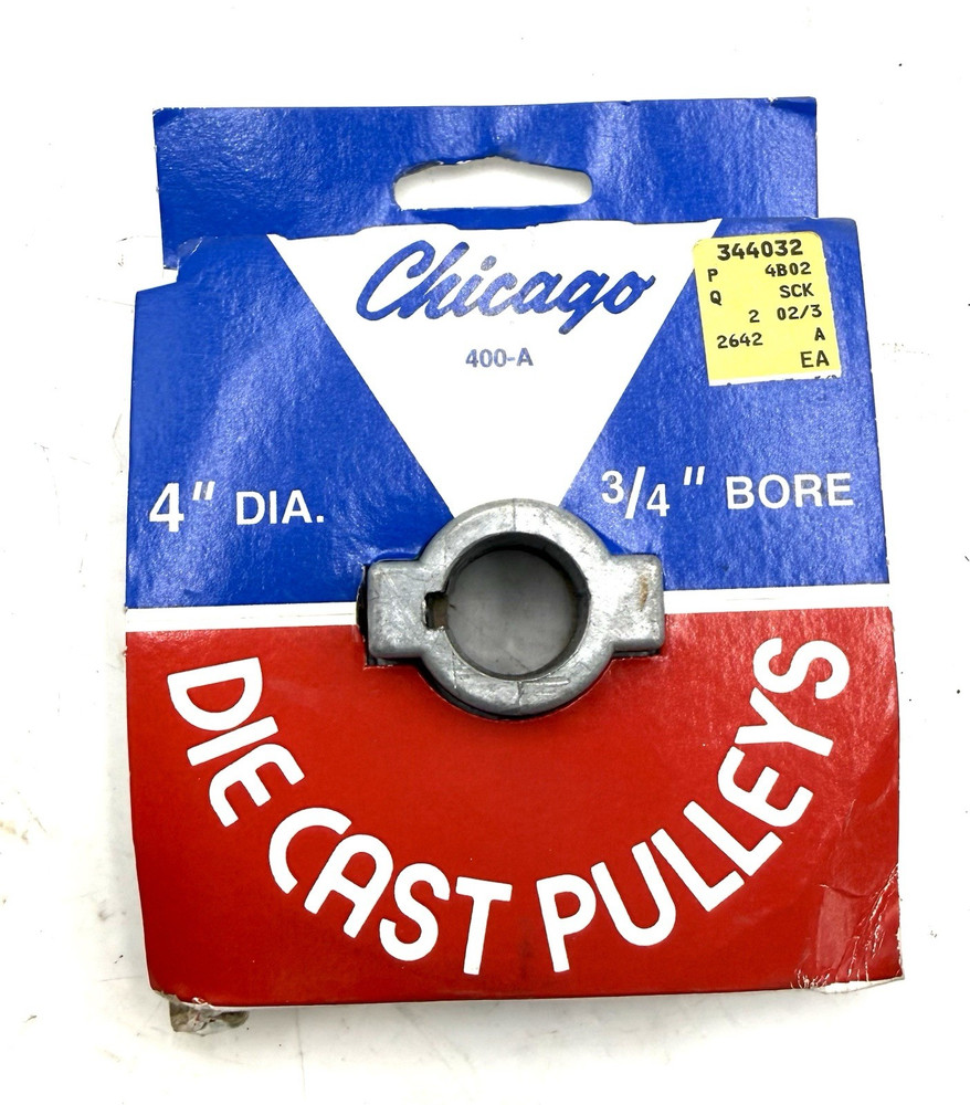 Chicago 400-A 4 DIA 3/4 Bore Pulley