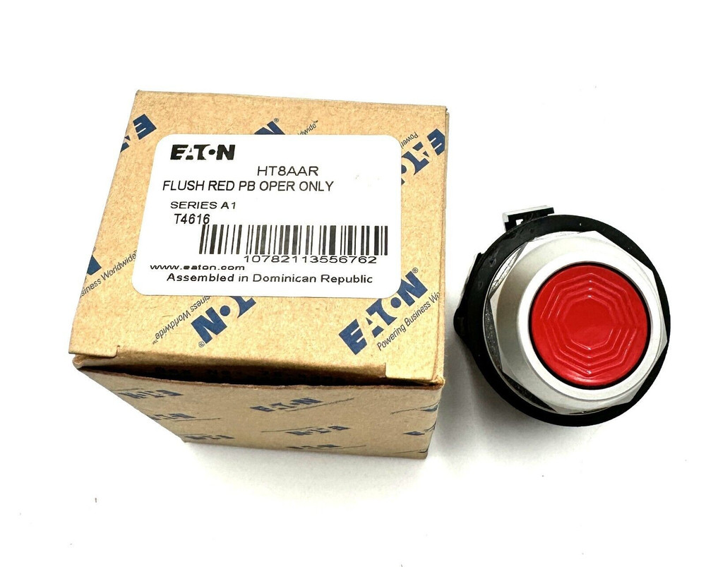 Eaton  HT8AAR Red Flush Head Push Button
