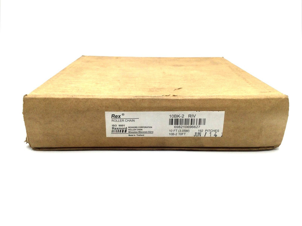 Rexnord Roller Chain10BK-2 RV 10FT 192 Pitches