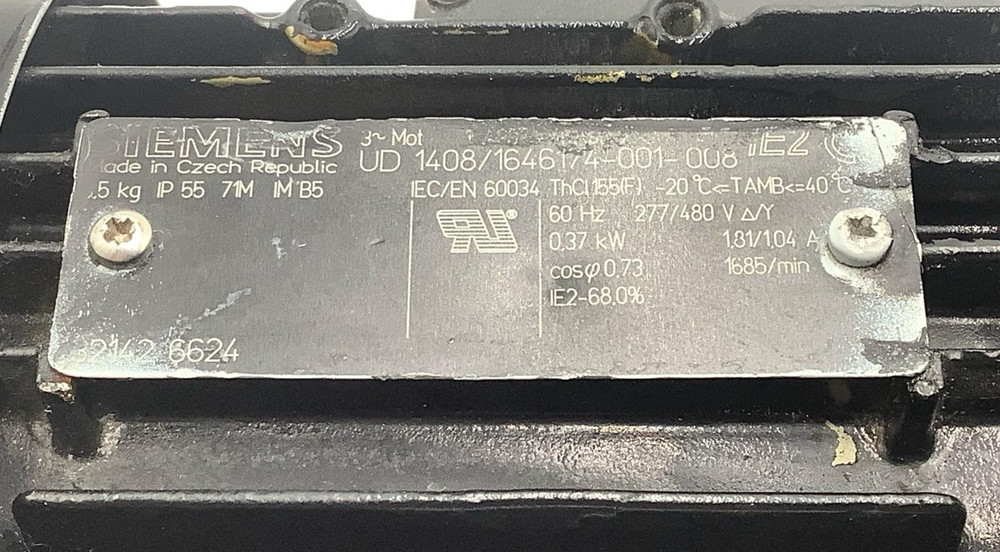Stöber S202VG0870D71L4 Gearbox W/ Siemens Motor | Gearmotor Assembly