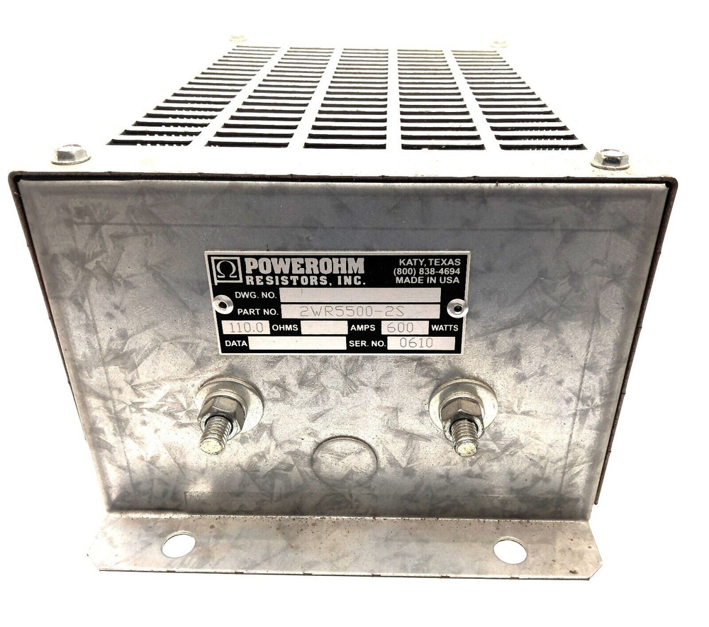 Powerohn 2WR5000-2S Braking Resistor 110 OHM 600 Watts