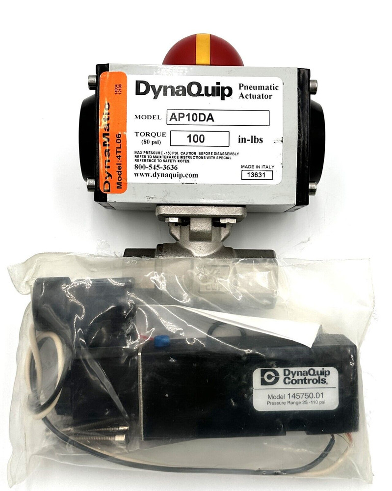 DynaQuip Controls 4TL06 Stainless Steel Ball Valve