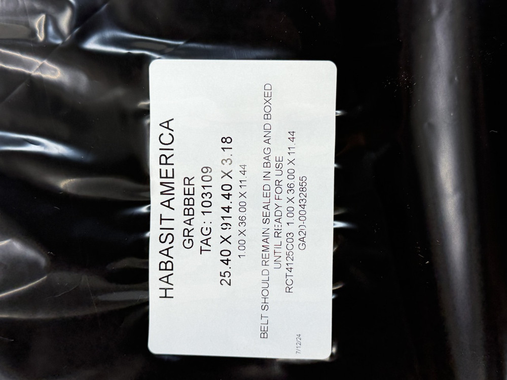 Habasit America Grabber 25.40 X 914.40 X 3.18 1.00 X 36.00 X 11.44 BELT