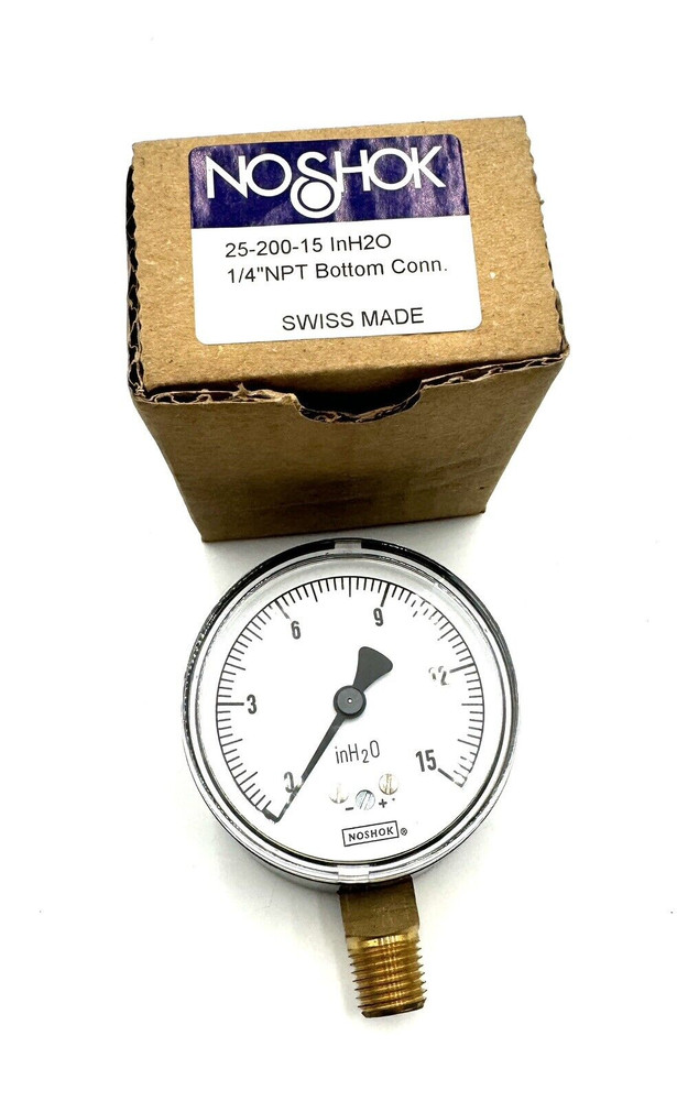 Noshok 15-200-15 H20 1/4” NPT Noshok 15-200-15 H20 1/4” NPT