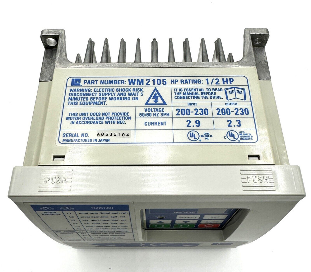 Vision Micro Series Drive 1/2 HP 200-230VAC Vision WM2105