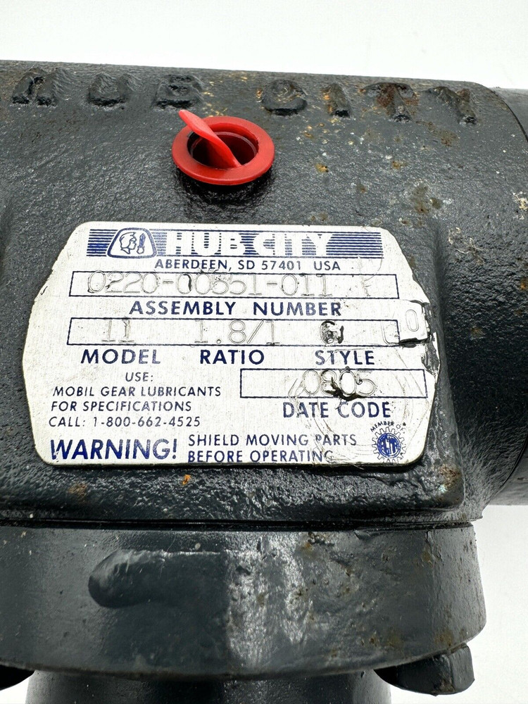 Hub City 0220-00551-011 Model 11 1.8/1 Ratio Bevel Gear Reducer
