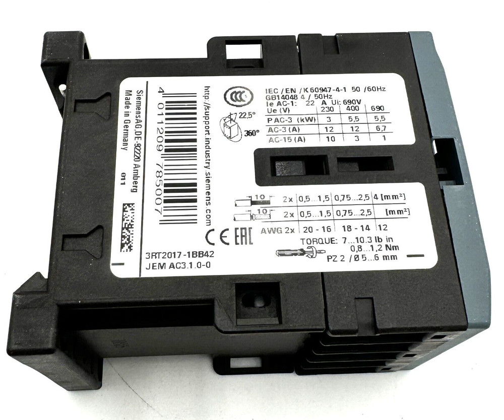 Siemens RT2017-1BB42 power Contactor Siemens RT2017-1BB42 power Contactor