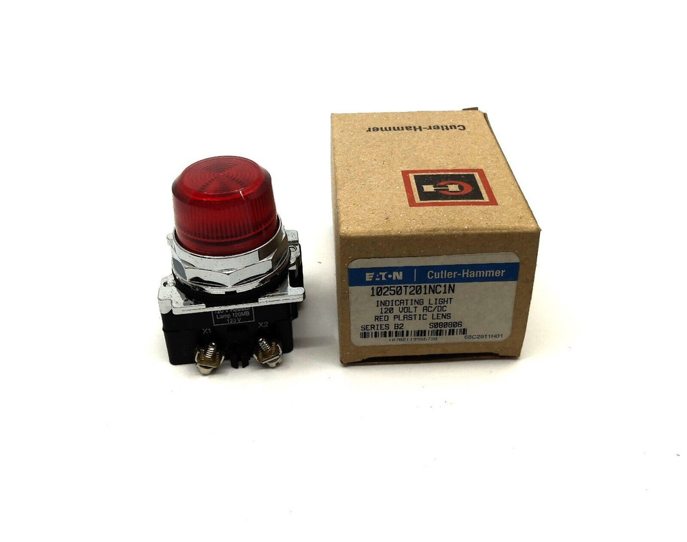 Eaton Cutler Hammer 10250T201NC1N Indicating Light Ser B2 Red