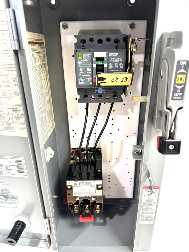 Square D 8539SBG43V02S  Disconnect Breaker Combo Motor Starter