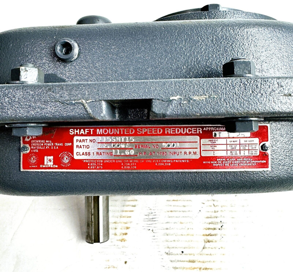 Browning 115SMT15 Shaft Mount Speed Reducer