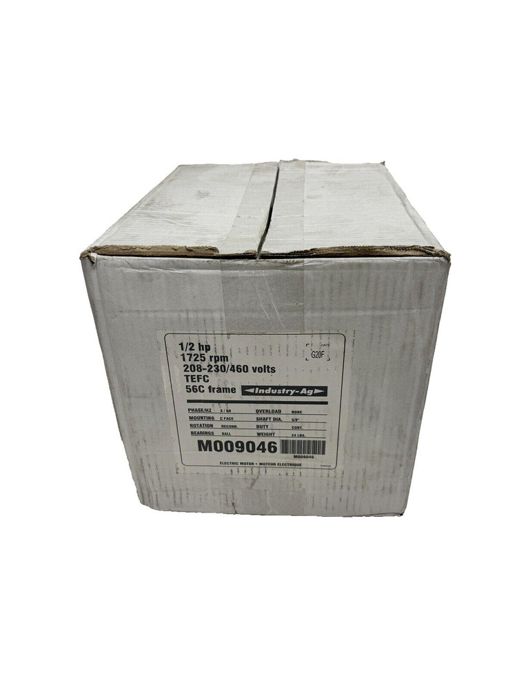 Marathon Electric M009046 HP 1/2 C6T17C201A 1725RPM 60HZ 208-230/460V 56C