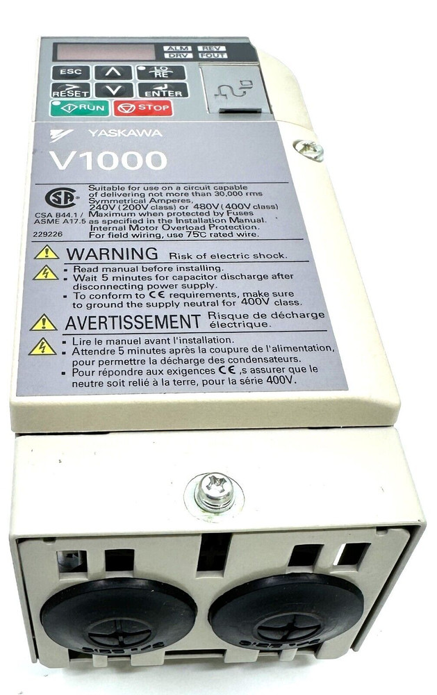 YASKAWA CIMR-VU2A0002FAA AC DRIVE 240V REV.C ,V1000