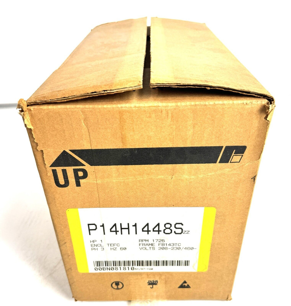 Reliance P14H1448S AC Motor, 1HP 1725RPM FR: FB143TC