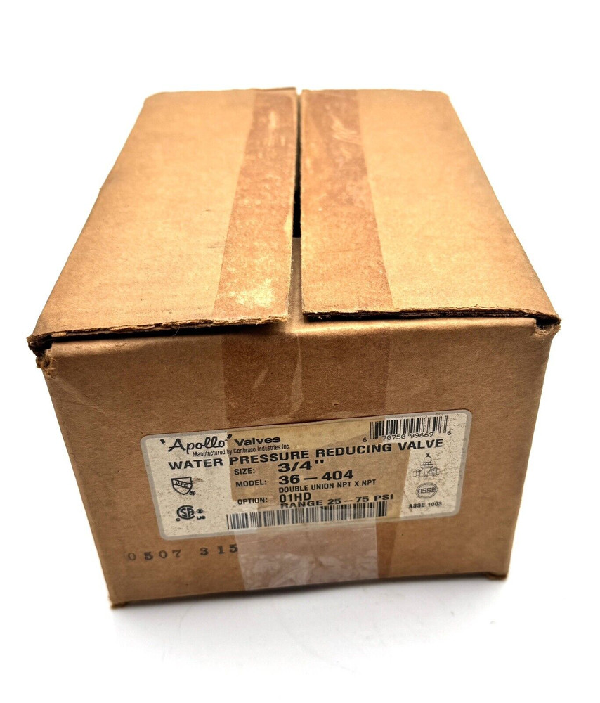 Apollo Water Pressure Reducing Valve 3/4" 36-404