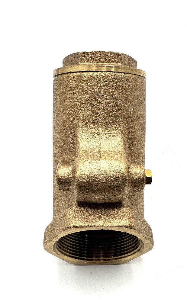 NPT 2" Check Valve Bronze Body Y Pattern In Line Pipe 150S 300 WOG