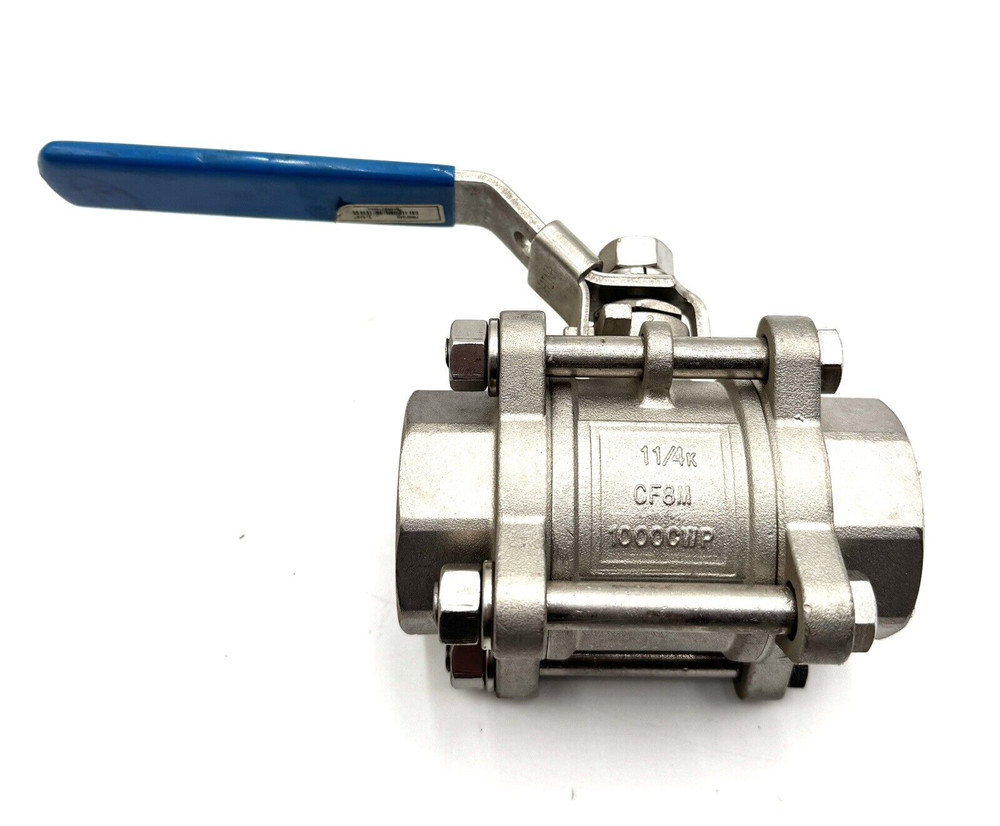 FNW Stainless Steel Full Port Ball Valve NPT 1-1/4CF8M 1000 CWP