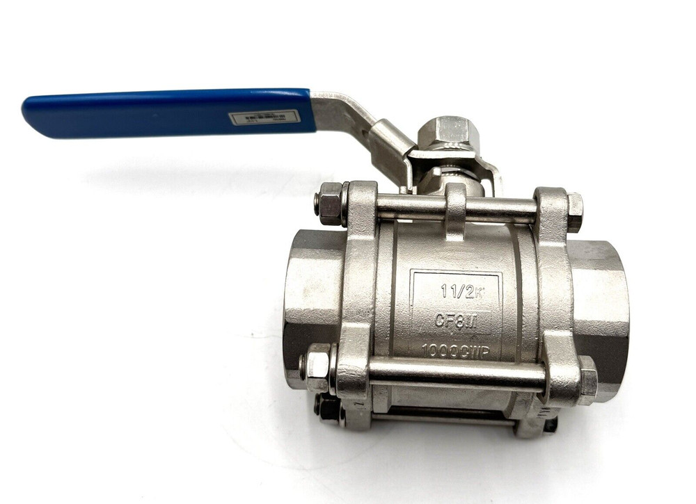 FNW Stainless Steel Full Port Ball Valve NPT 1-1/2 CF8M 1000 CWP