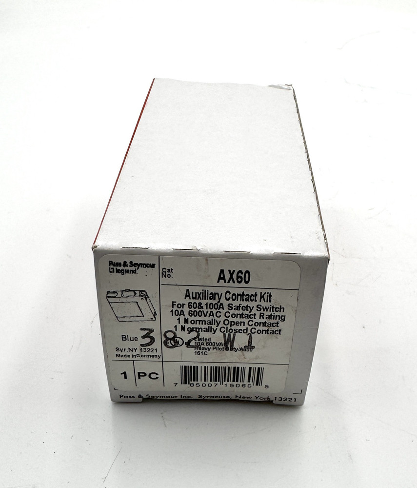 Pass & Seymour AX60 Auxiliary Contact Kit 60A