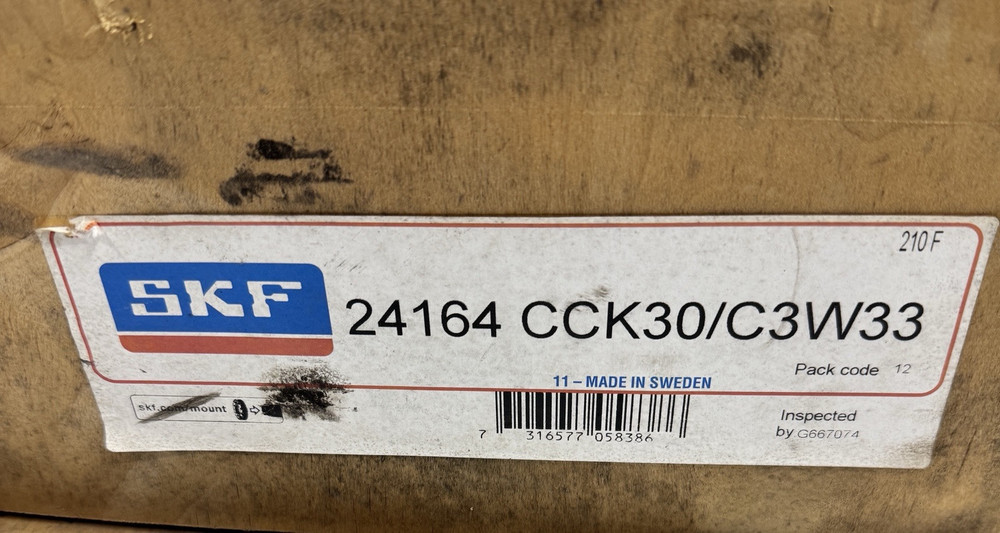 SKF 24164 CCK30/C3W33 Spherical Roller Bearing