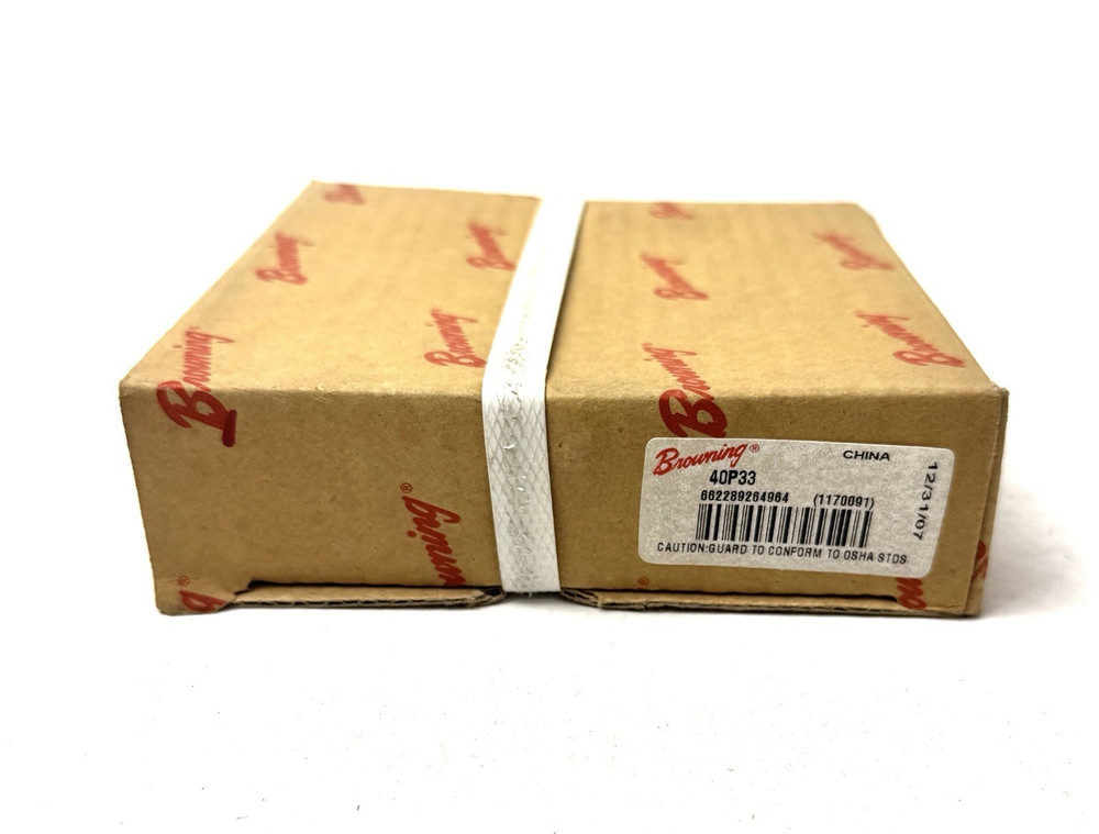 Browning 40P33 Bushed Bore Roller Chain Sprocket