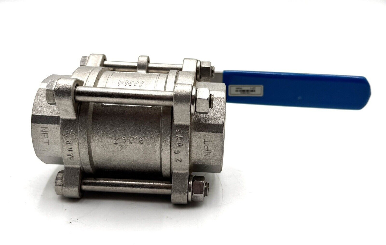FNW Stainless Steel Full Port Ball Valve NPT 1-1/2 CF8M 1000 CWP