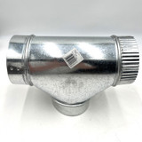 Imperial GV0887 Furnace Pipe Tee 5"x5"x5" 90° Galvanized 26 Ga