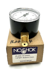 Noshok 15-200-15 H20 1/4” NPT
