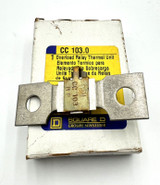 Square D CC103.0 Overload Relay Thermal Unit Square D CC103.0 Overload Relay Thermal Unit