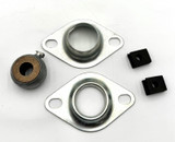 Dayton 4X817 Pillow Block 5/8 Bore Flange Bronze Bearing