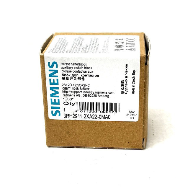 Siemens 3RH2911-2XA22-0MA0 Auxiliary Switch