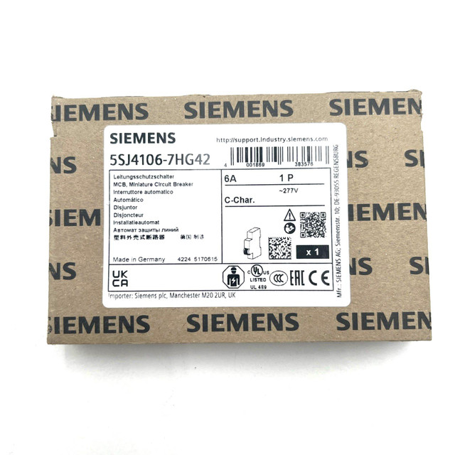Siemens 5SJ4106-7HG42 Miniature Circuit Breaker
