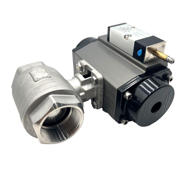 Duravalve Model DM240 Ball Valve with DurAir II Pneumatic Actuator