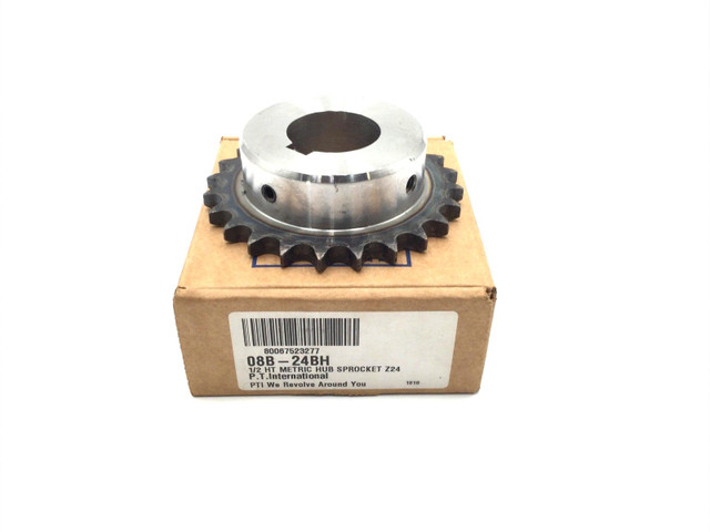 P.T.International 08B-24BH 1/2 HT METRIC HUB SPRKT Z24