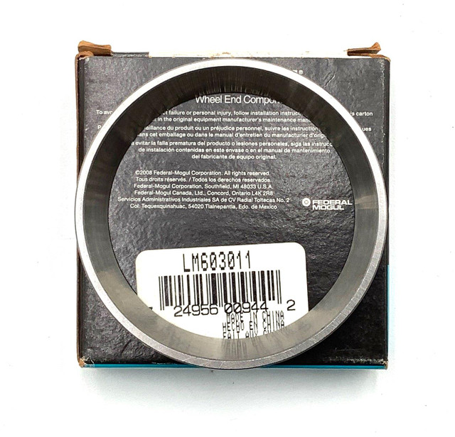 National LM603011 Tapered Roller Bearing Cup