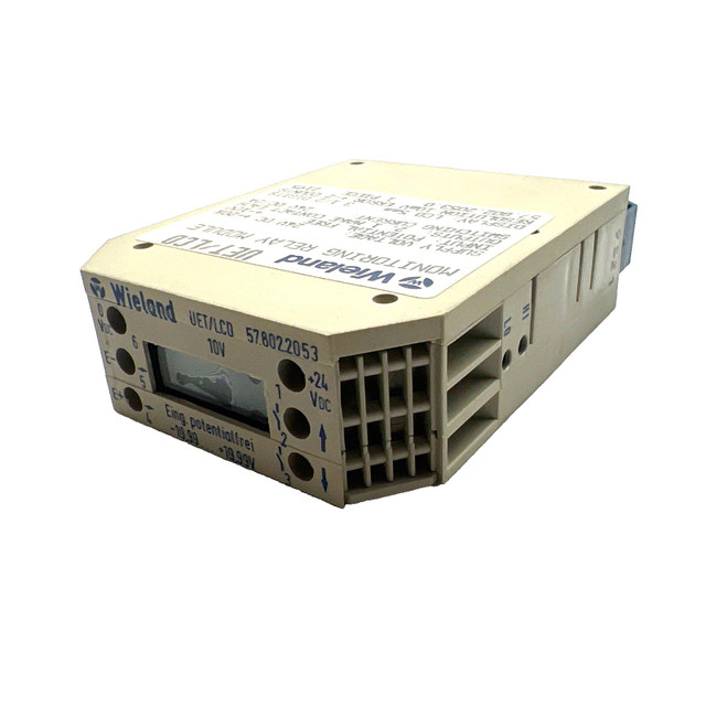 Wieland 57.802.2053.0 UET LCD Analog Monitoring Relay Set Point Amplifier