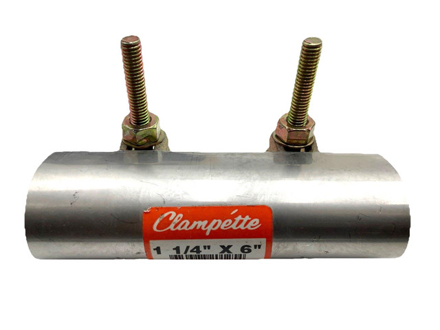 Clampette 330-066 IPS Pipe Repair Clamp 1-1/4” X 6” Stainless Steel Leak Repair