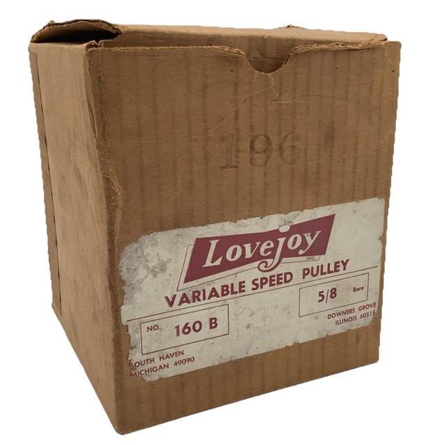 Lovejoy 160B Spring Loaded Variable Speed Pulley 5/8” Bore
