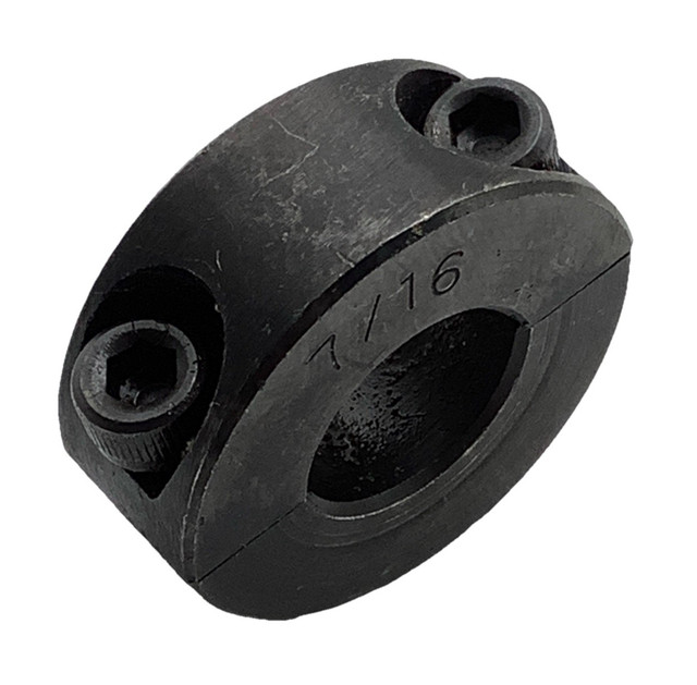 7/16” Two-Piece Split Shaft Collar Black Oxide