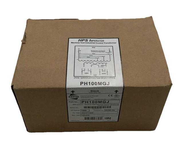 HPS Imperator PH100MGJ Transformer 100VA Primary Voltage 380/277/208 50/60Hz