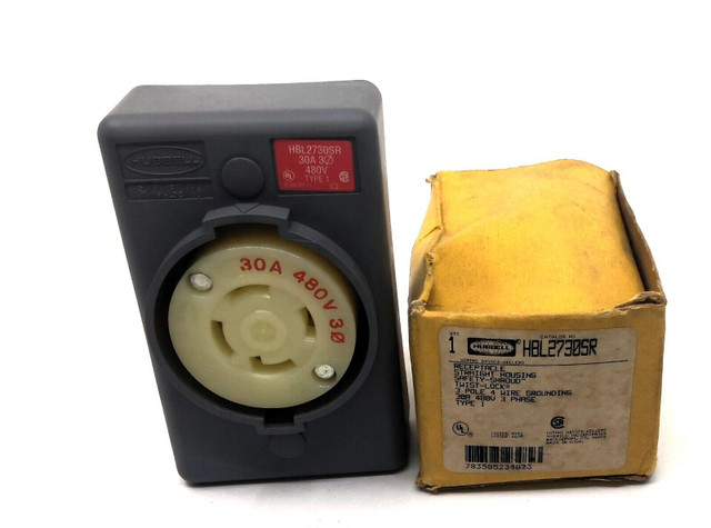 Hubbell HBL2730SR Safety Shroud, Surface Mount Receptacle