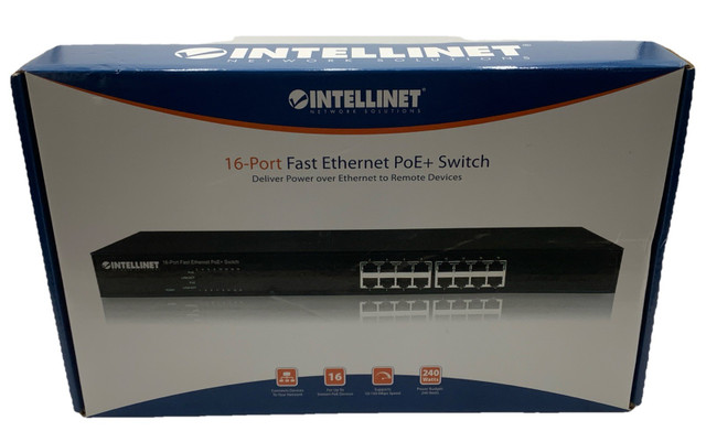 Intellinet 560849 16-Port Fast Ethernet POE+ Switch Rev 5.04