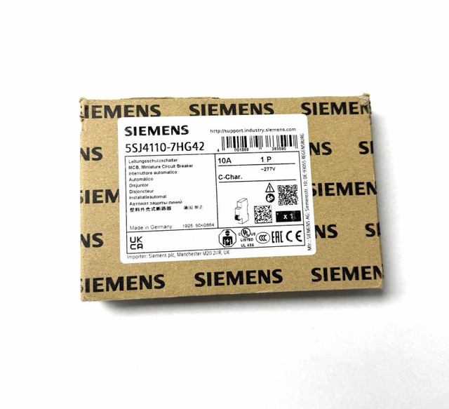 Siemens 5SJ4110-7HG42 Miniature Circuit Breaker
