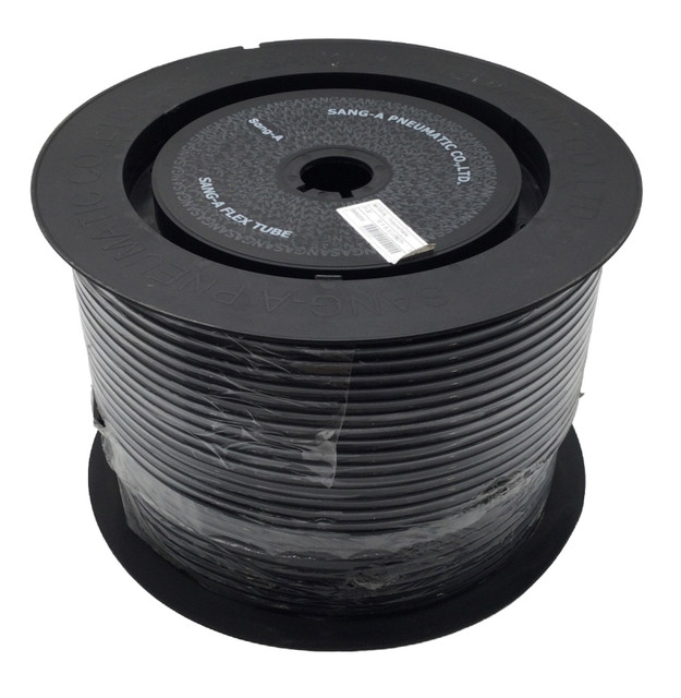 Sang-A 10x6.5mm Polyurethane Pneumatic Tubing Black 100m Roll