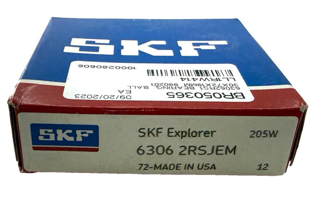 SKF 6306 2RSJEM Deep groove ball bearing