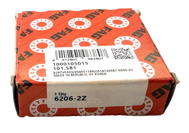FAG 6206-2Z Deep groove ball bearing