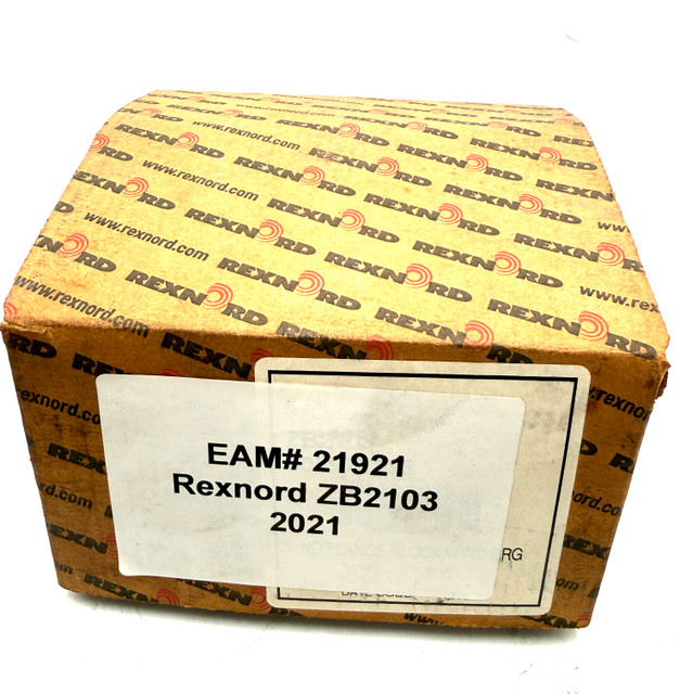 Rexnord ZB2103 Round Flange Cartridge Bearing, 1-3/16
