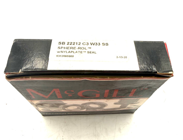 MCGILL SB 22212 C3 W33 SS Spherical Roller Bearing
