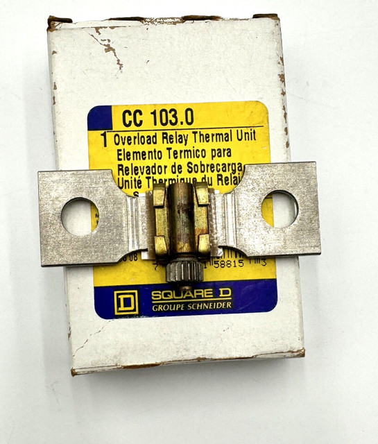 Square D CC103.0 Overload Relay Thermal Unit Square D CC103.0 Overload Relay Thermal Unit